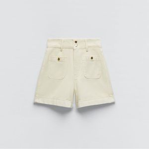 Zara High Waisted Denim Shorts